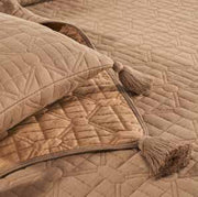 Pluchi Decor & Bedding Diamond Linked PLBCDL46 Deep Oat & Catawood Stone