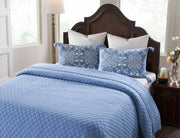 Pluchi Decor & Bedding Floraison PLBCFE49 Light Blue & Ivory