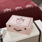 Pluchi Decor & Bedding Tiara BCEMB032 Maroon & Pale Pink