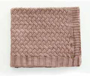 Pluchi Knitted Throws Criss Cross Throws Pewter