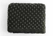 Pluchi Knitted Throws Popcorn Knit black