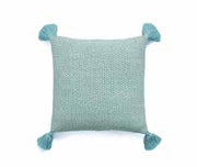 Pluchi Moss Knit Cushion Cover Sky Blue & Natural - CCMKB126