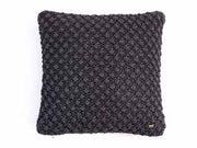 Pluchi Popcorn Cushion Cover Dark Grey with silver lurex