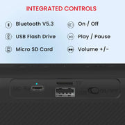 Plugs 2 8 Watt HD Portable Speakers with RGB Lights