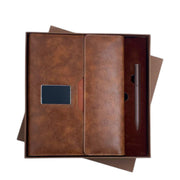 8,000 MAH Wireless Power Bank Diary with Glow LED Plate & Metal Pen GCDPB 05