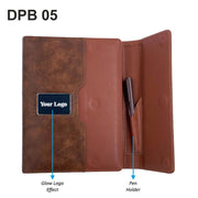 8,000 MAH Wireless Power Bank Diary with Glow LED Plate & Metal Pen GCDPB 05