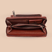 Qutub Stripes Classic Zipper Wallet (CFC)