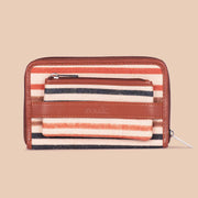 Qutub Stripes Classic Zipper Wallet (CFC)