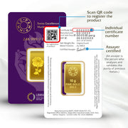 ROSE 24K (999.9) 10 GM GOLD BAR