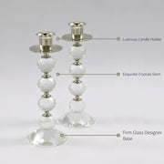 Round Crystal Candle Stand (Pair)