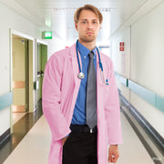 Ruffty Full Sleeve Lab Coat-Pink