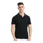 SKECHERS TURKISH BLUE POLO WITH WHITE AND NAVY BLUE TIPPING