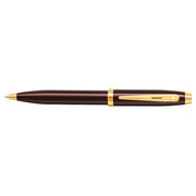 Sheaffer® 100 9370 Glossy Coffee Brown Ballpoint Pen With PVD Gold-Tone Trim