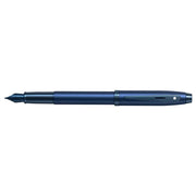 Sheaffer® 100 9371 Satin Blue Fountain Pen With PVD Blue Trim - Medium