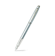 Sheaffer® 100 Brushed Chrome Fountain Pen With Chrome Trims - Medium