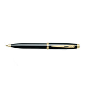 Sheaffer® 100 Glossy Black Ballpoint Pen With Gold Trims
