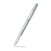 Sheaffer® Gift Set ft. Brushed Chrome S100 9306 with Chrome Trim as Set of 2 pens - Rollerball Pen & Fountain pen (M)