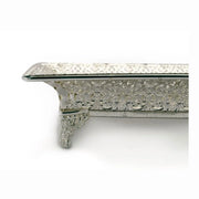 Square Cutwork Silver Tray