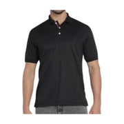 Swiss Military Polo Neck Jacquard Collar Dry Fit T-Shirt Black
