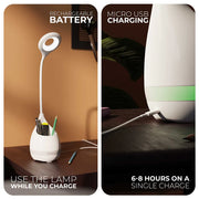 T2 Desk Lamp with Small Plant Holder / Pen Stand