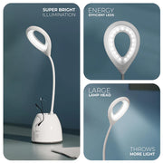 T2C Portable Desk Lamp with 450 Lumens Of Pure LED Power
