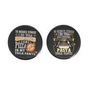 Tea Coasters - Pizzas before Stressas!