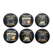 Tea Coasters - Pizzas before Stressas!