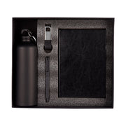 Treston 4 in 1 Black Combo Gift Set (Bottle, Pen, Keychain, Soft bound diary) EK37480