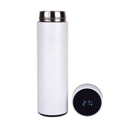Trillion (Satin) White Temperature Bottle With 2 Steel Cups Gift Set EK37335