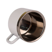 Trillion (Satin) White Temperature Bottle With 2 Steel Cups Gift Set EK37335