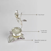 Tulip Crystal Candle Holder