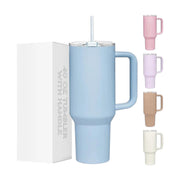 Tumbler for Hot and Cold, 1200ml with Straw