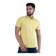 UCB Lycra Lemon Yellow T-shirt with Tipping