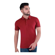 UCB Poly-Cotton Polo Neck T-shirt White
