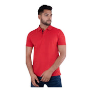 UCB Poly-Cotton Polo Neck T-shirt White