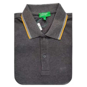 UCB Cotton Polo Neck T-Shirt Black with Tipping