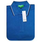 UCB Cotton Polo Neck T-Shirt Black with Tipping