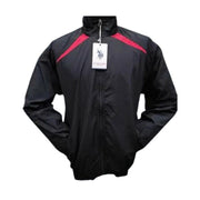 USPA Windcheater Jacket Black with Red
