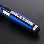 Cross AT0555-3 Edge Rollerball Pen Blue with Chrome Trims