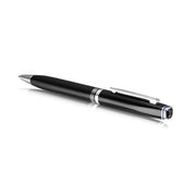 Lapis Bard Gift Set Contemporary Dark Ballpoint Pen and Mayfair Leather Notebook