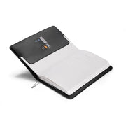 Lapis Bard Gift Set Contemporary Dark Ballpoint Pen and Mayfair Leather Notebook