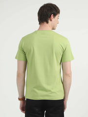 Caslay Organic Crew Neck T-shirt Olive Green.3