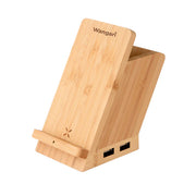 Maple 15W Wireless charger & USB Hub with Pen Stand