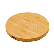 Olive 15W Round Wireless Bamboo Charger