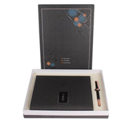 Amaze 10000MAH Grey Power Bank Diary with Pen EK10247 (Logo-Glow)