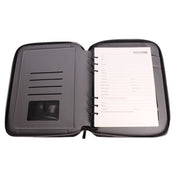Charcoal Black Leather Finished 8000MAH Power Bank Diary EK10244 (Logo-Glow)