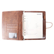 Light Brown Leather Finished 8000 MAH Power Bank Diary with 16gb Pendrive EK10101