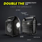 Ubon Khiladi SP-51 Wireless Speaker with inbuilt LED Torch Light